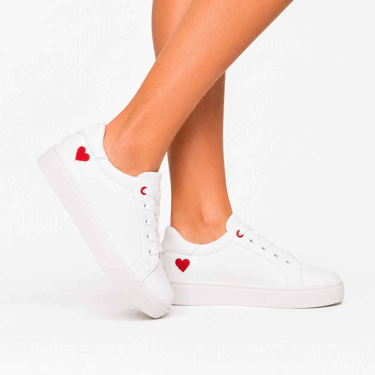 ZAPATILLAS URBANAS MUJER AREZZO BLANCO CORAZÓN DORADO - 3