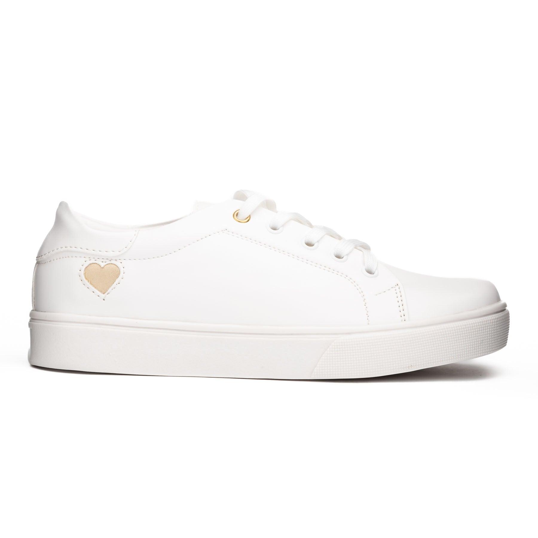 ZAPATILLAS URBANAS MUJER AREZZO BLANCO CORAZÓN DORADO - 4