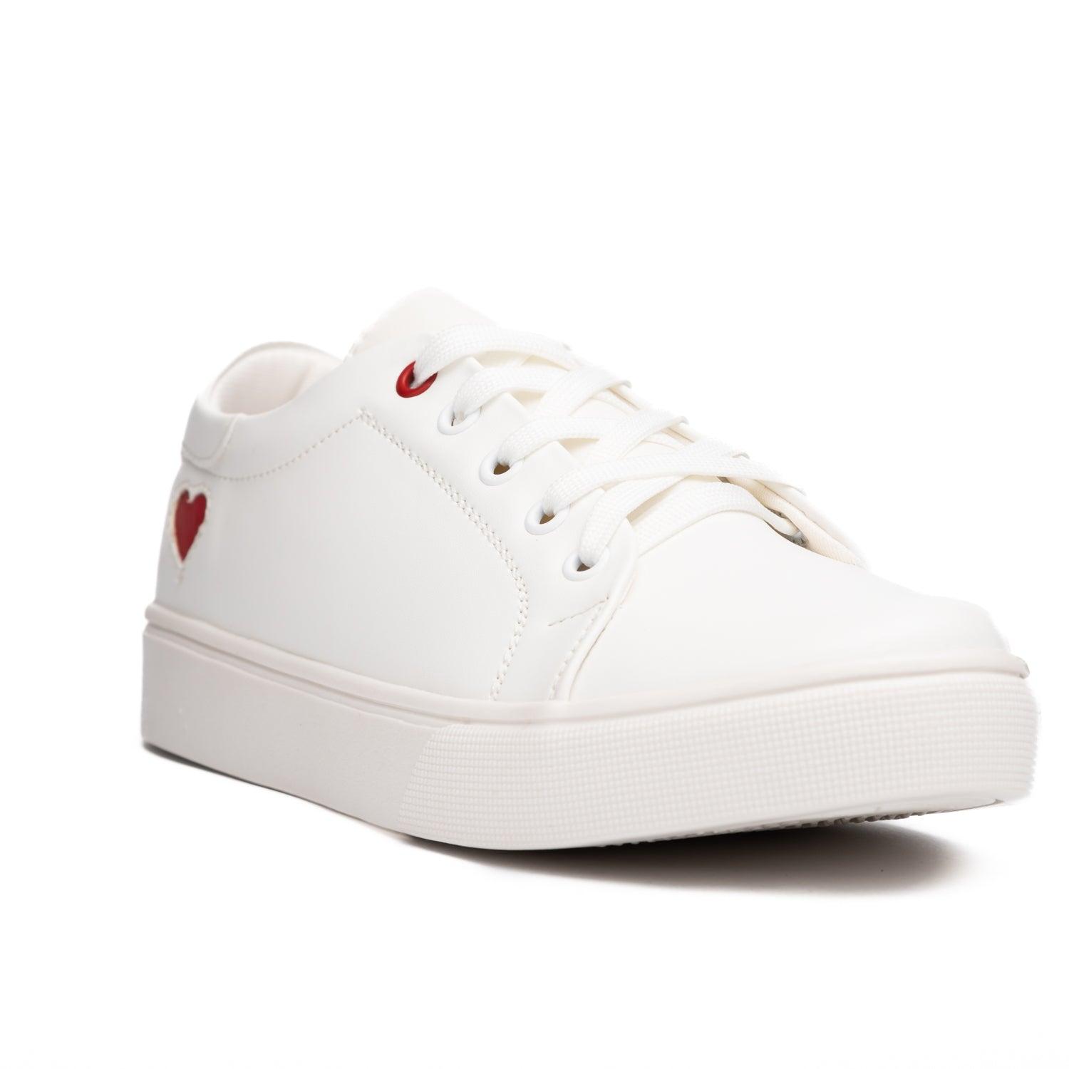 ZAPATILLAS URBANAS MUJER AREZZO BLANCO CORAZÓN DORADO - 5