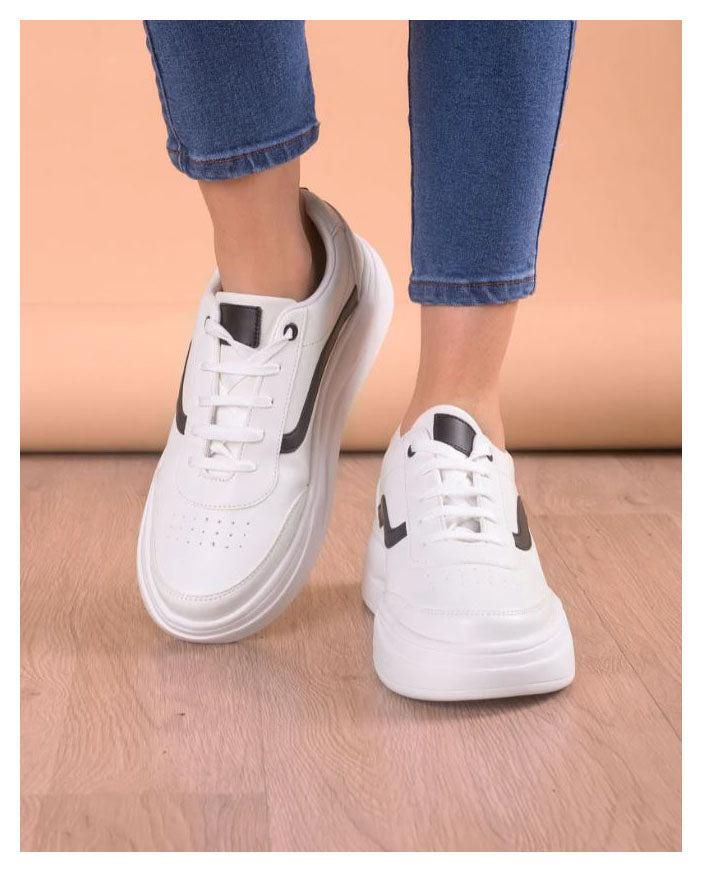 ZAPATILLAS URBANAS MUJER OLAS NEGRO CON BLANCO - 2