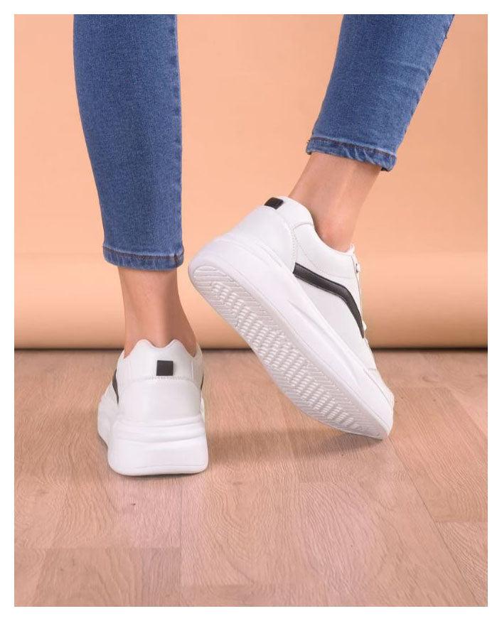 ZAPATILLAS URBANAS MUJER OLAS NEGRO CON BLANCO - 3