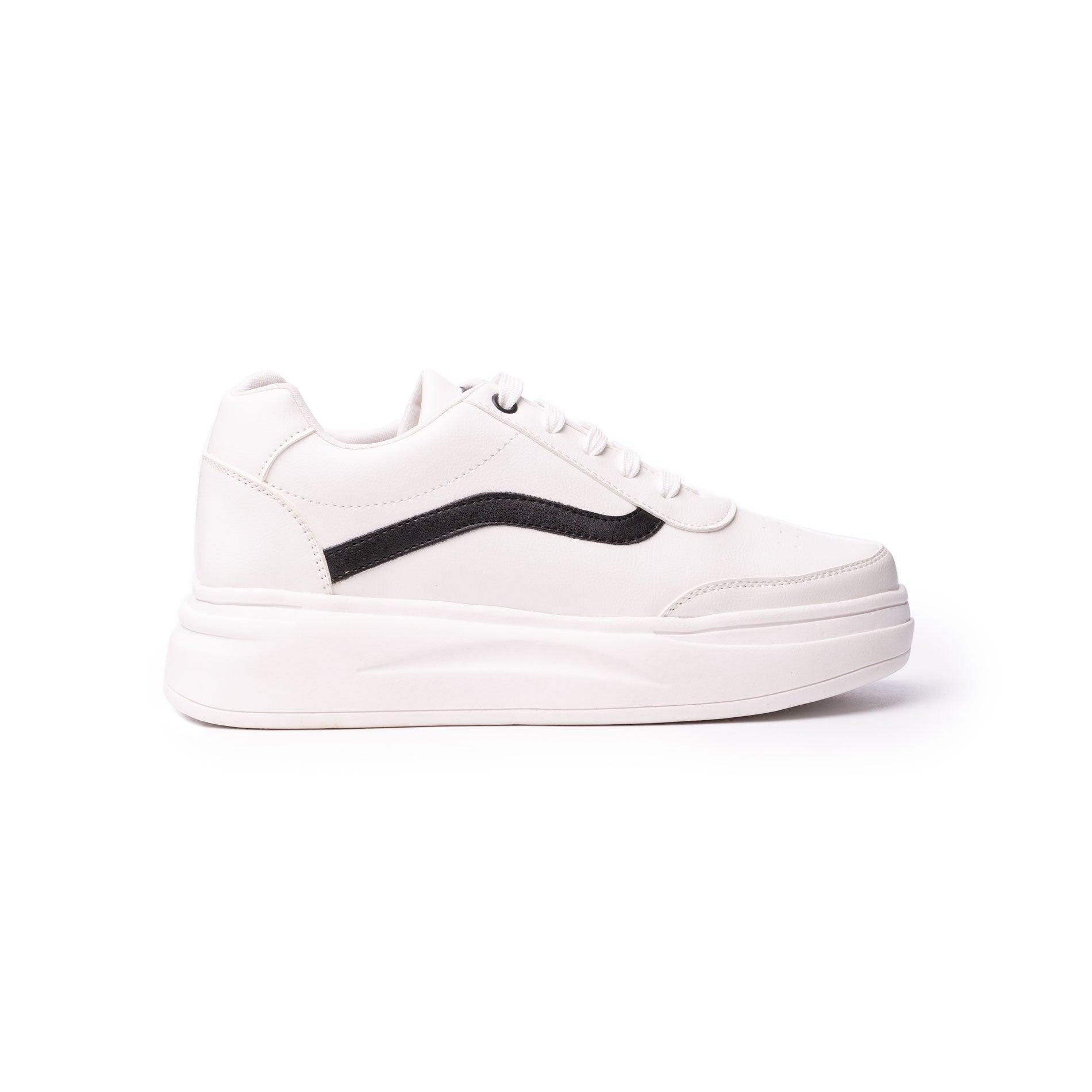 ZAPATILLAS URBANAS MUJER OLAS NEGRO CON BLANCO - 4