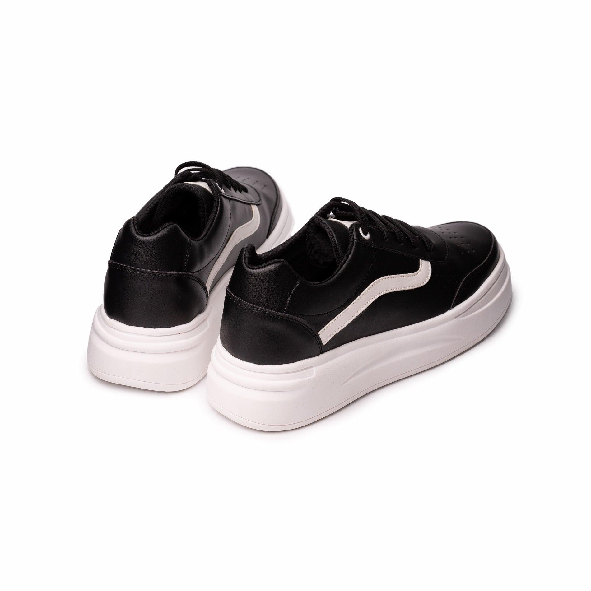 ZAPATILLAS URBANAS MUJER OLAS NEGRO CON BLANCO - 6