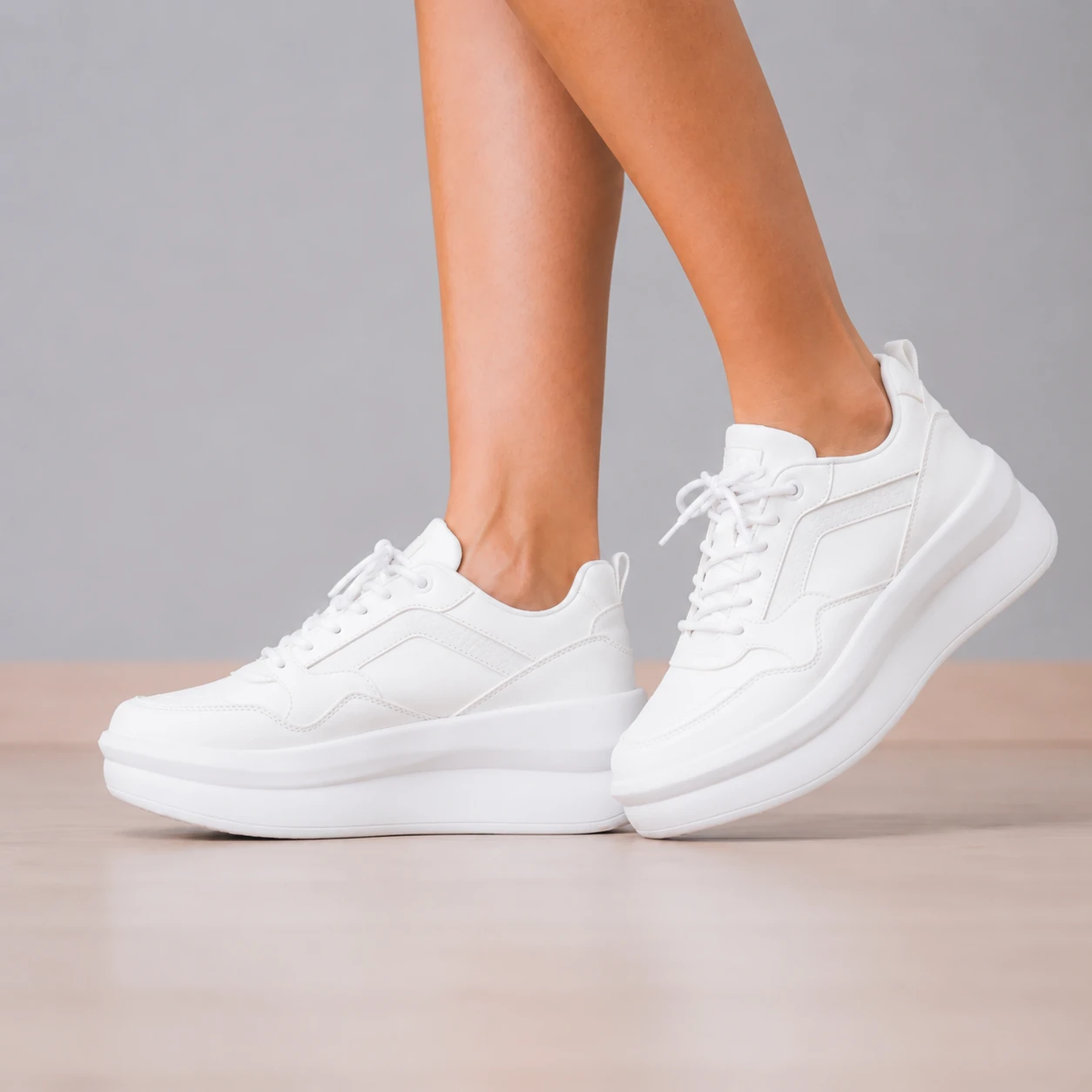 ZAPATILLAS URBANAS MUJER ZADAR BLANCO CON NEGRO - 1