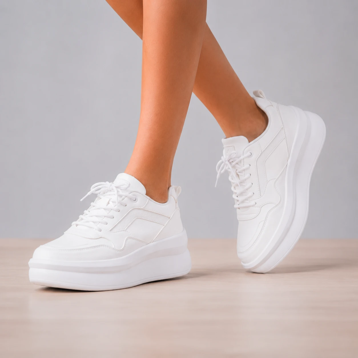 ZAPATILLAS URBANAS MUJER ZADAR BLANCO CON NEGRO - 2