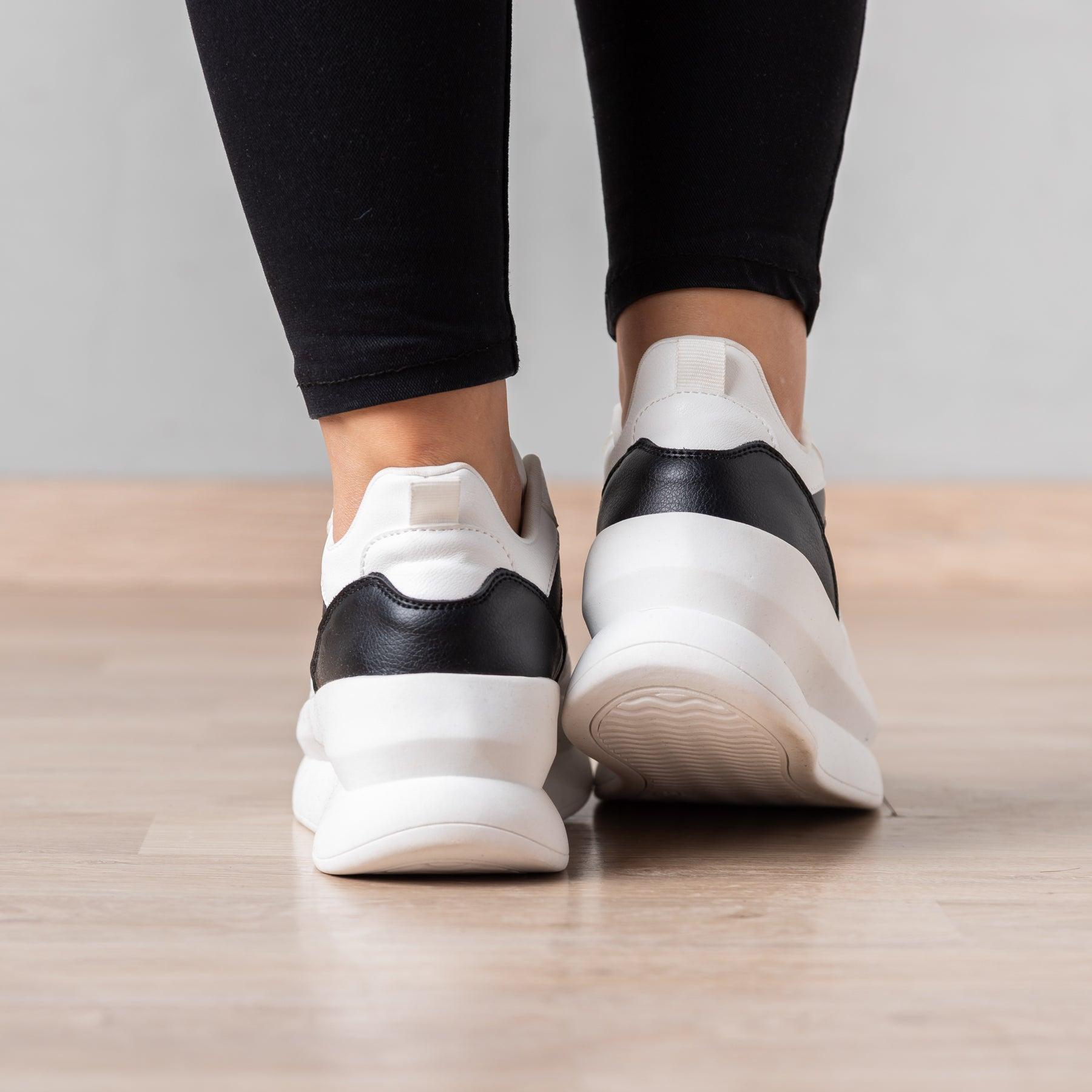 ZAPATILLAS URBANAS MUJER ZADAR BLANCO CON NEGRO - 3