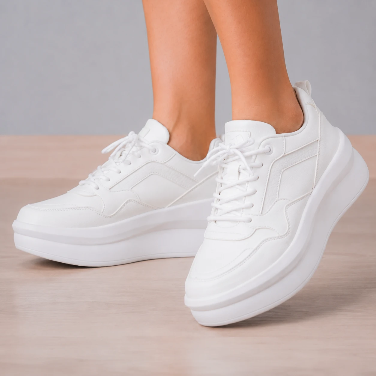 ZAPATILLAS URBANAS MUJER ZADAR BLANCO CON NEGRO - 3