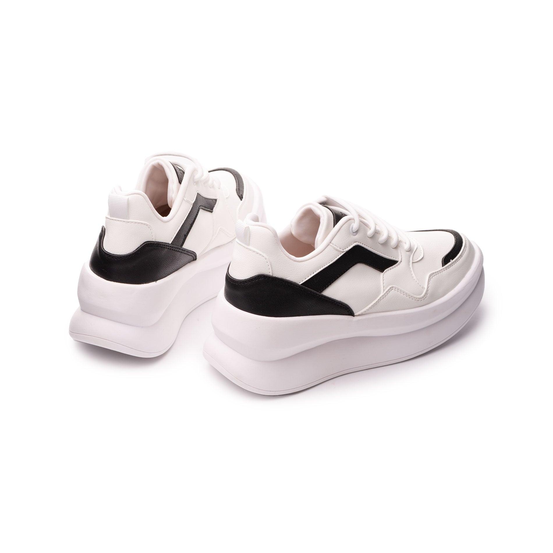 ZAPATILLAS URBANAS MUJER ZADAR BLANCO CON NEGRO - 6