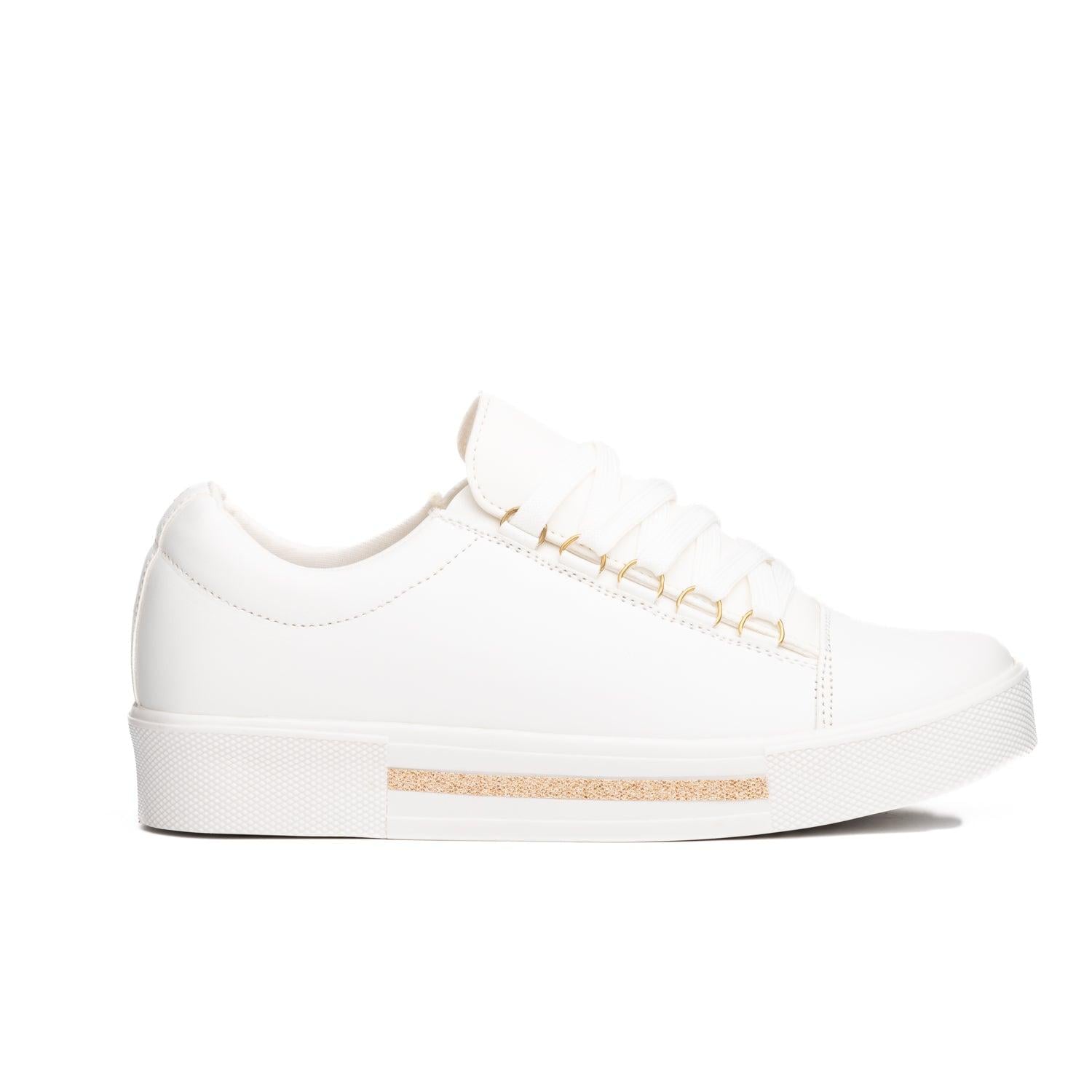 ZAPATILLAS URBANAS MUJER LETICIA BLANCO CON PLATEADO - 4