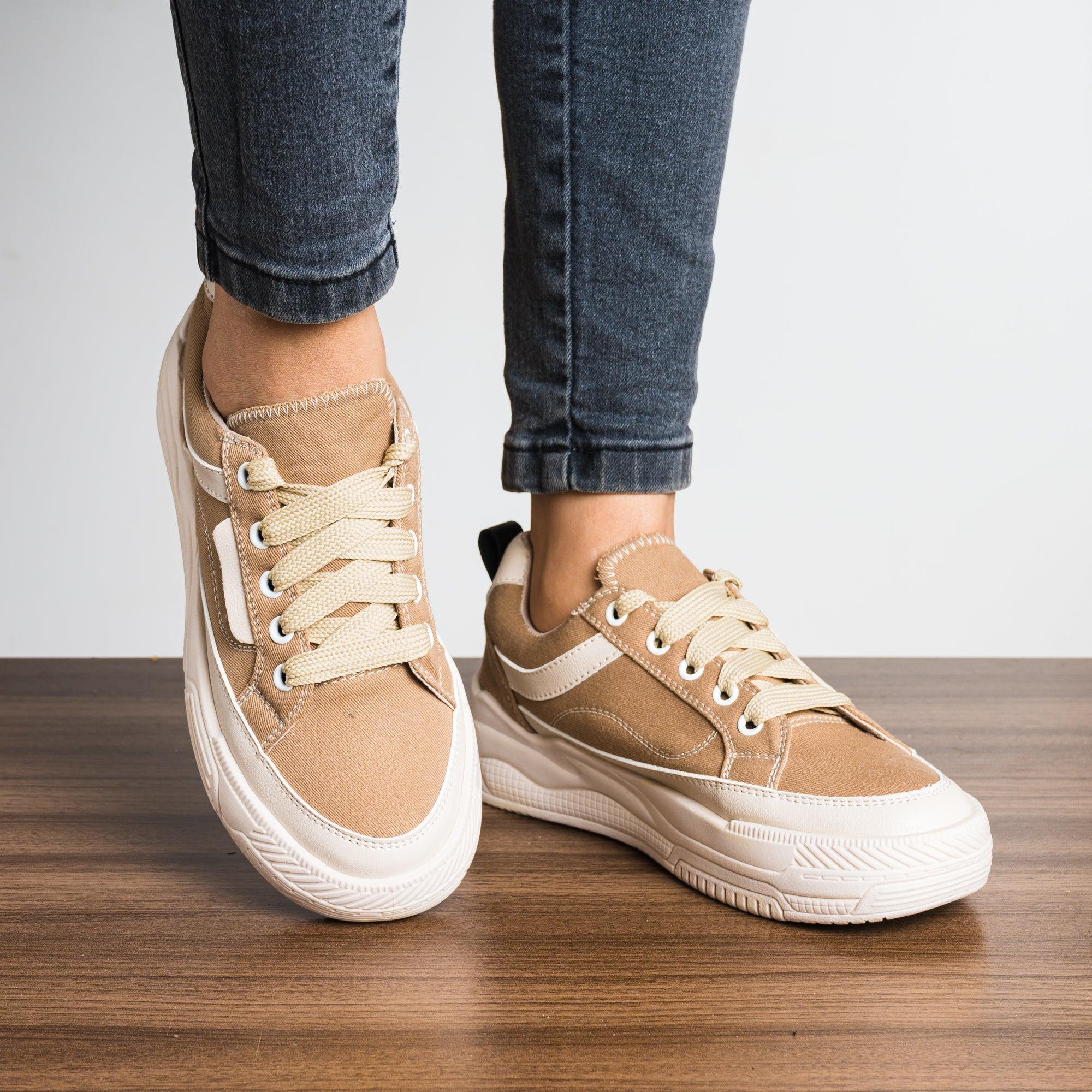 ZAPATILLAS URBANAS MUJER DROZEN CAQUI - 1