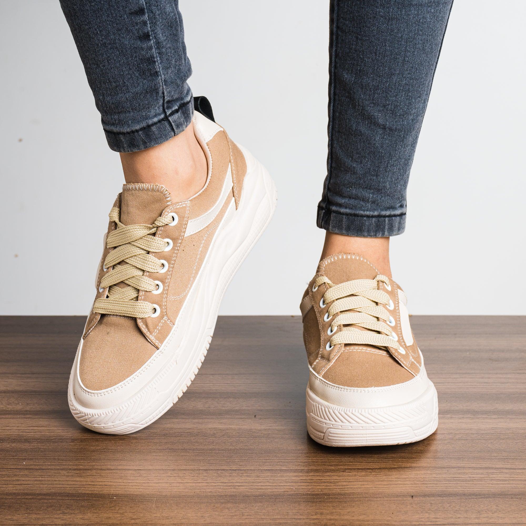 ZAPATILLAS URBANAS MUJER DROZEN CAQUI - 2