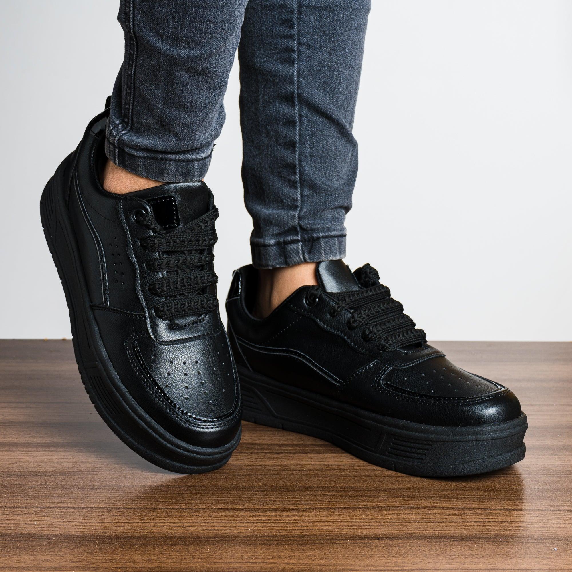 ZAPATILLAS URBANAS MUJER ALINA NEGRO - 1