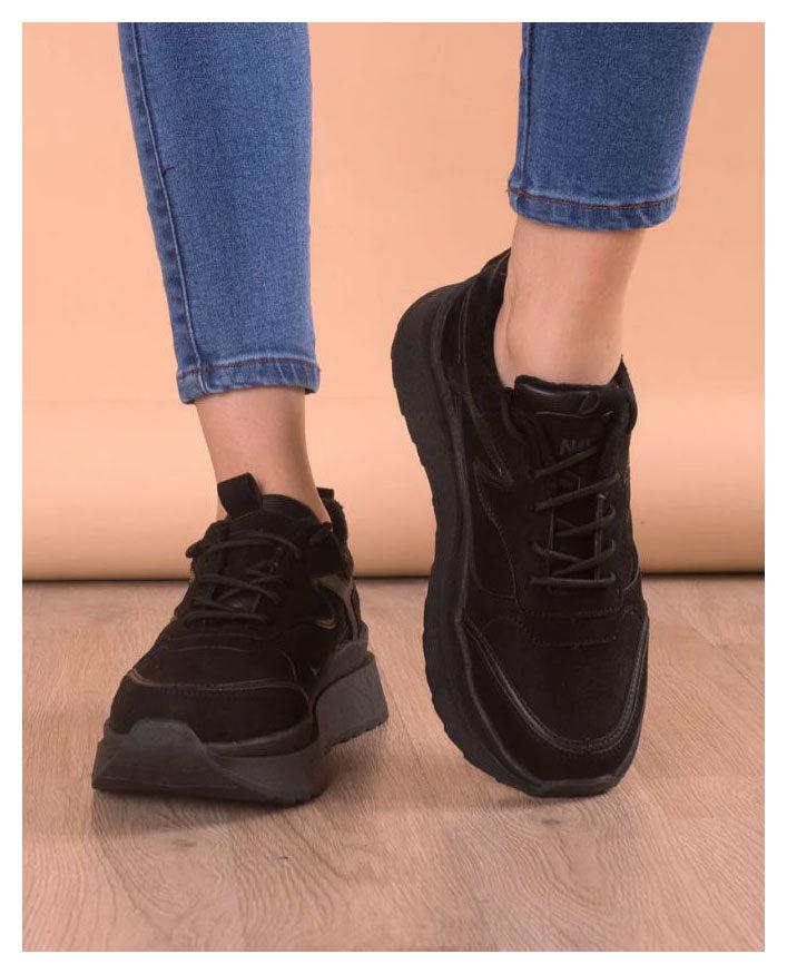 ZAPATILLAS URBANAS MUJER FLOWER NEGRO TOTAL - 2