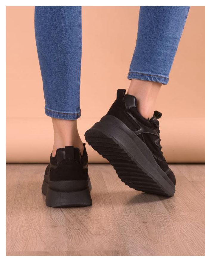 ZAPATILLAS URBANAS MUJER FLOWER NEGRO TOTAL - 3