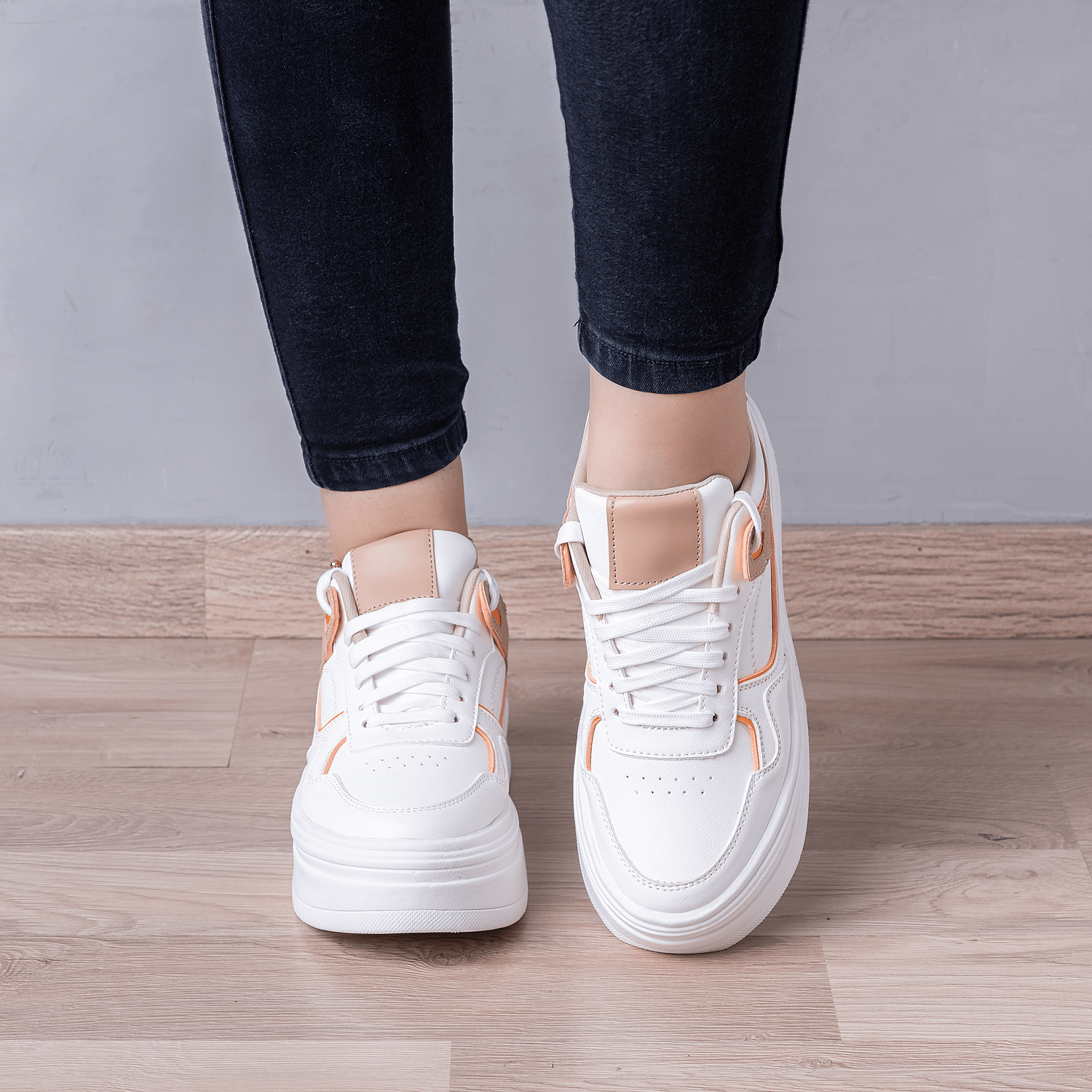 ZAPATILLAS URBANAS MUJER LUKA ANARANJADO - 2