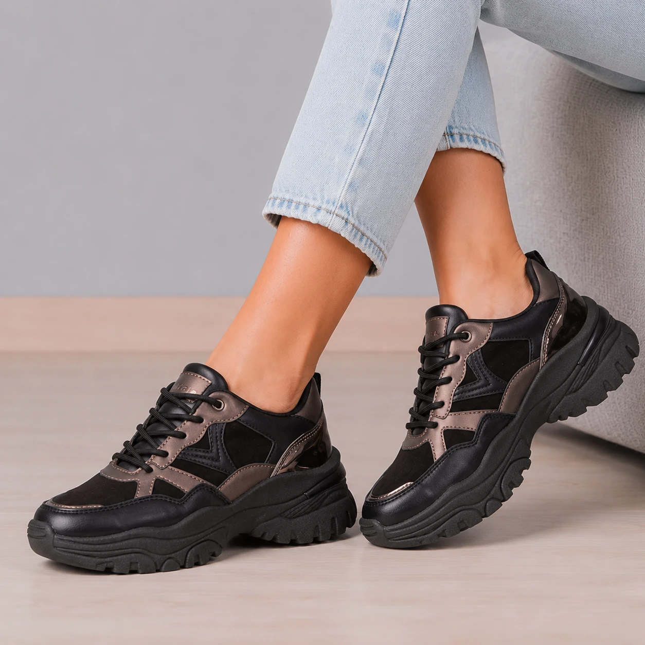 ZAPATILLAS URBANAS MUJER MILAN BRONCE - 2