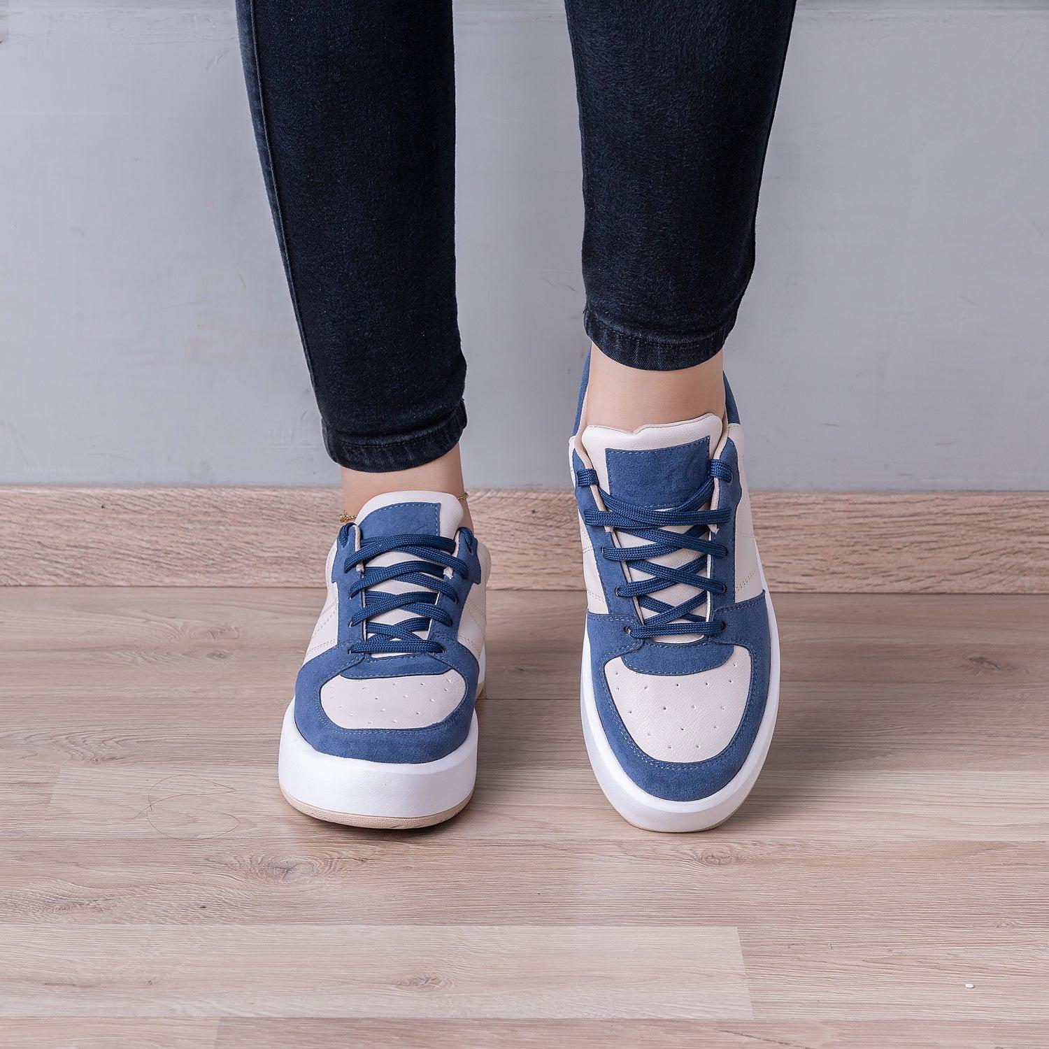 ZAPATILLAS URBANAS MUJER LIEJA AZUL - 2