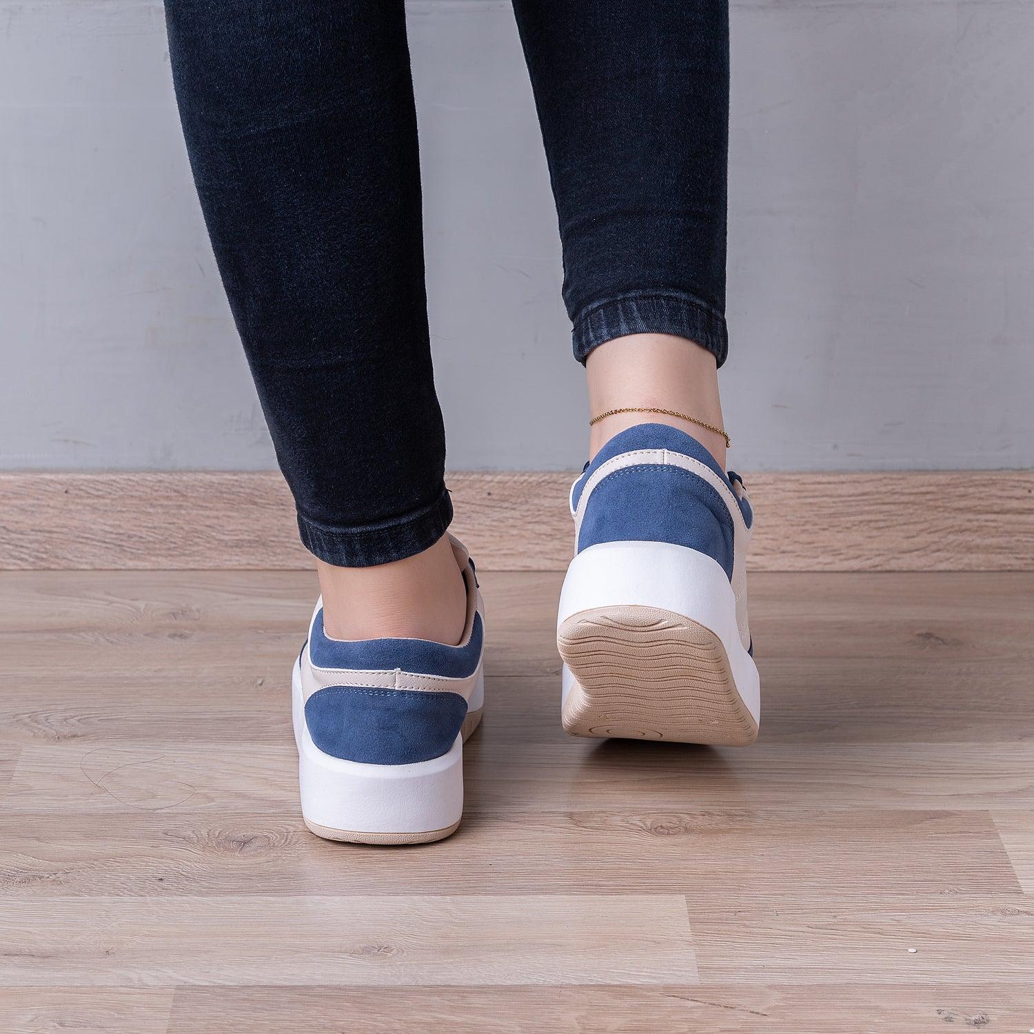 ZAPATILLAS URBANAS MUJER LIEJA AZUL - 3