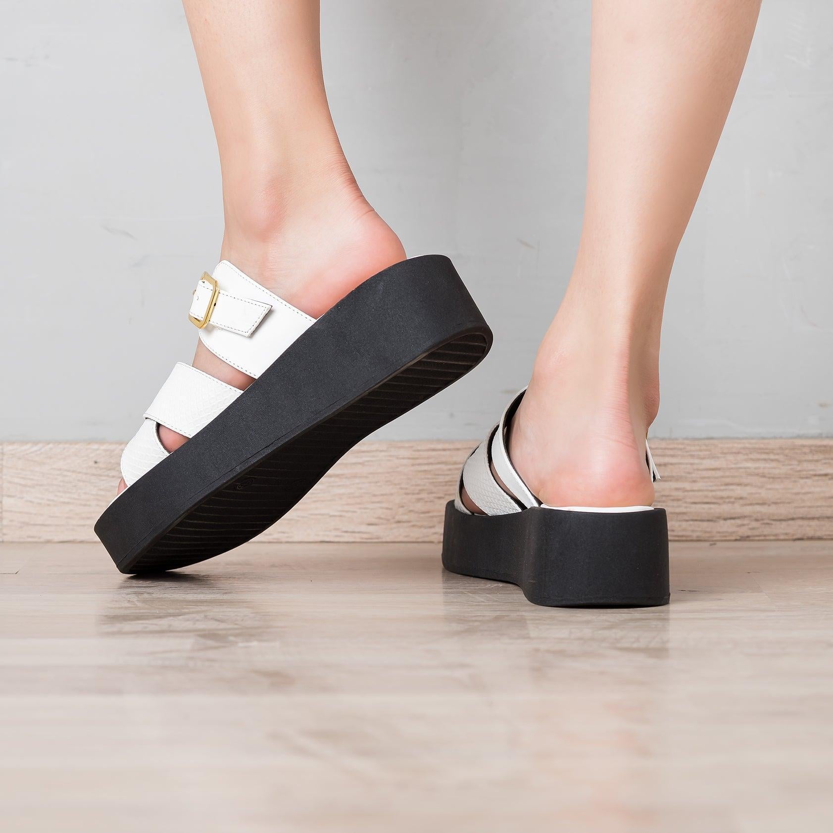 SANDALIAS CASUALES MUJER KADUNA BLANCO - 3