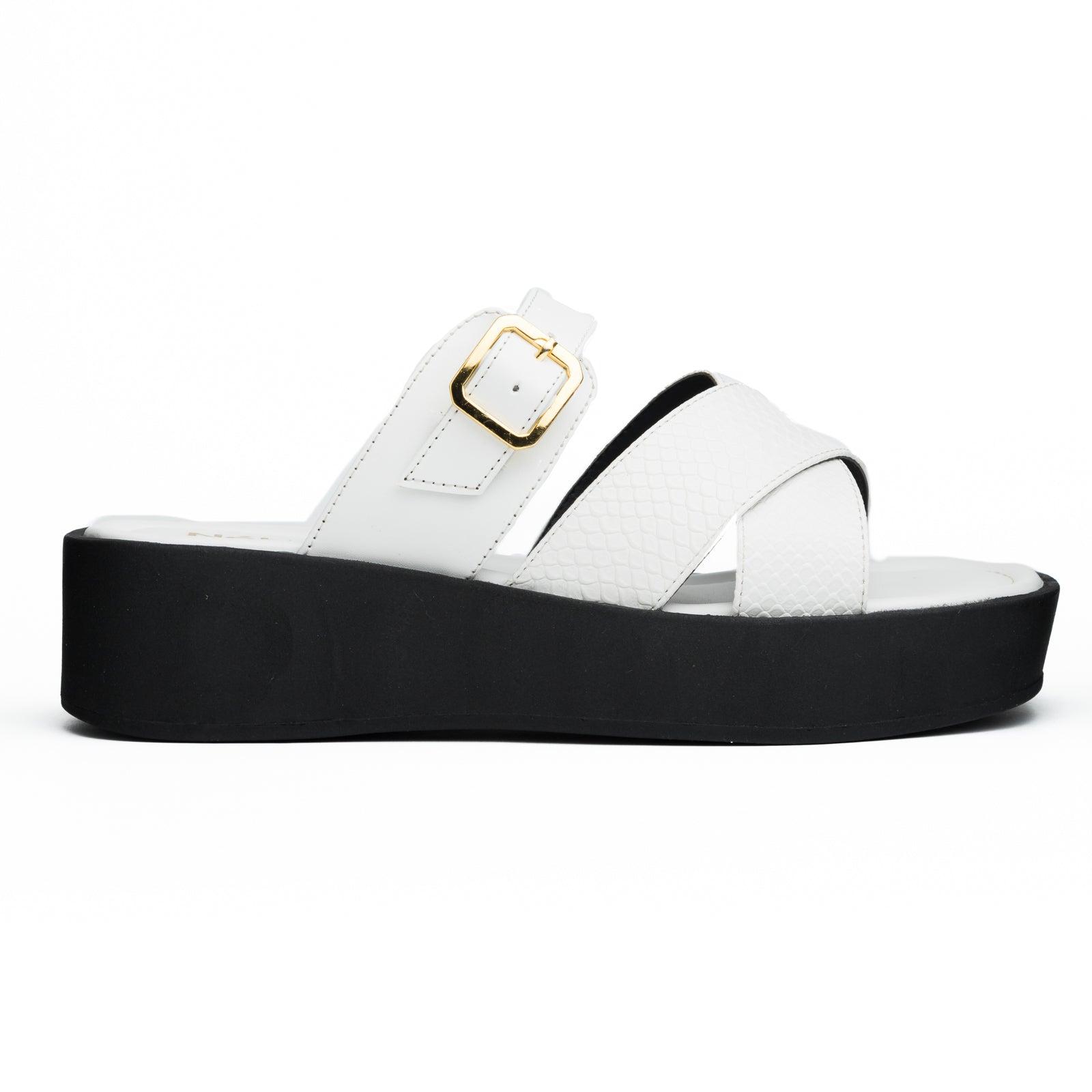 SANDALIAS CASUALES MUJER KADUNA BLANCO - 4
