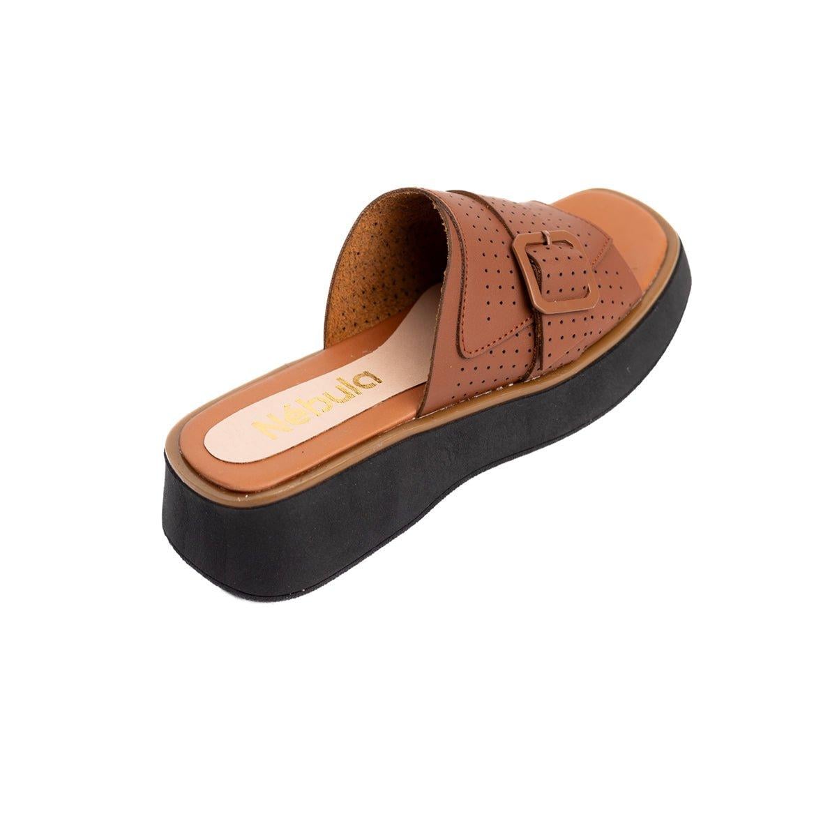 SANDALIAS CASUALES MUJER BENZIM MARRÓN - 4