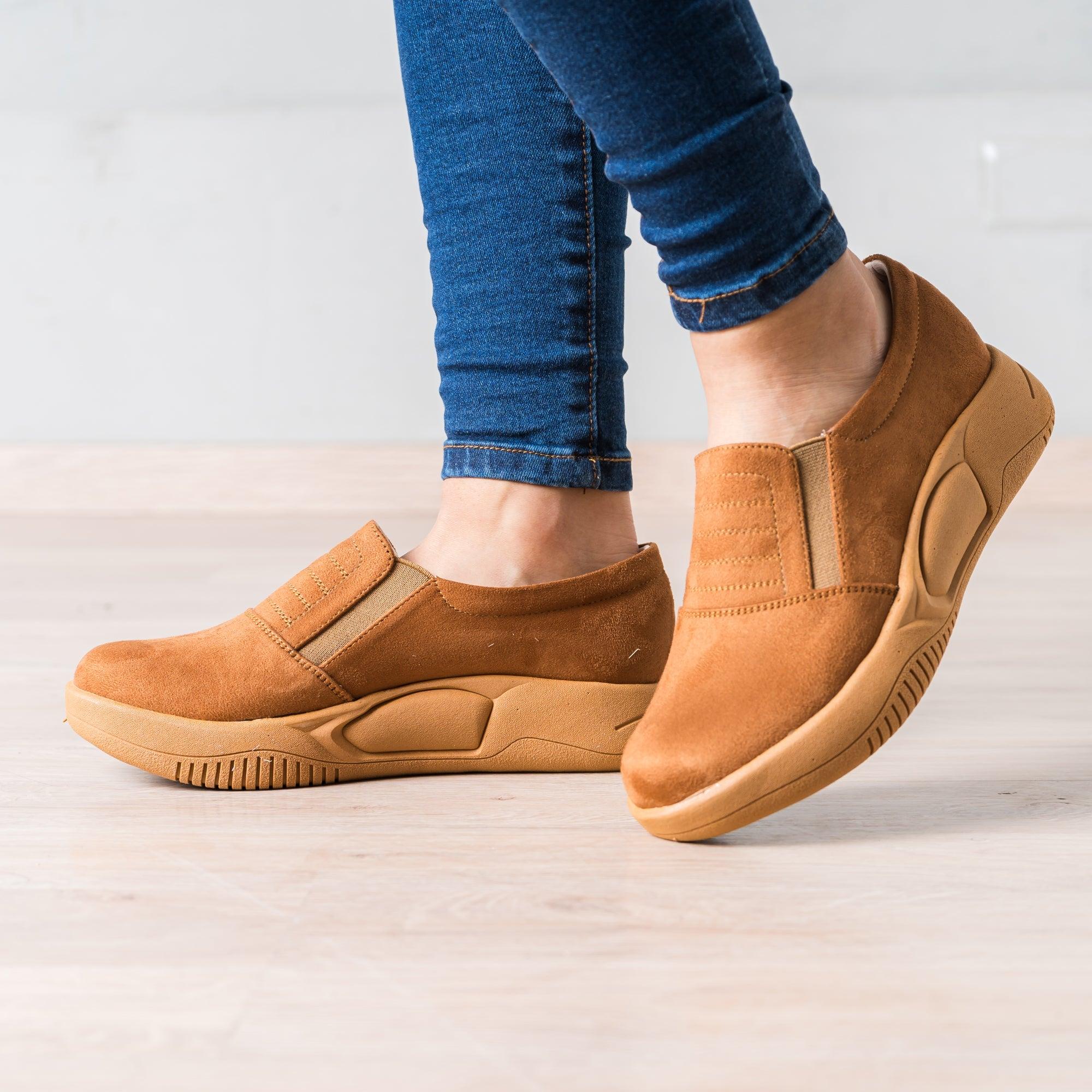 MOCASINES MUJER ASWAD CAMEL - 2