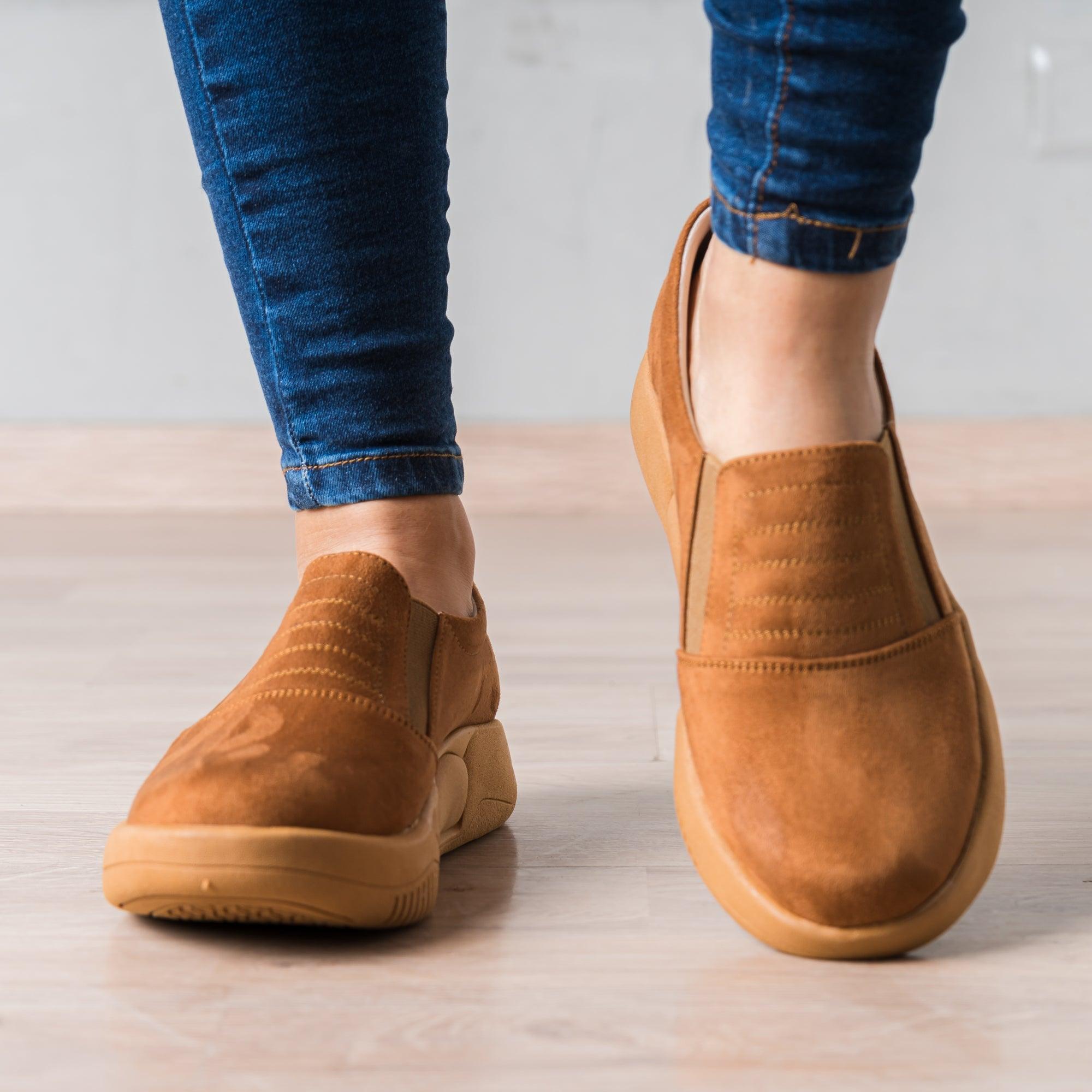 MOCASINES MUJER ASWAD CAMEL - 3