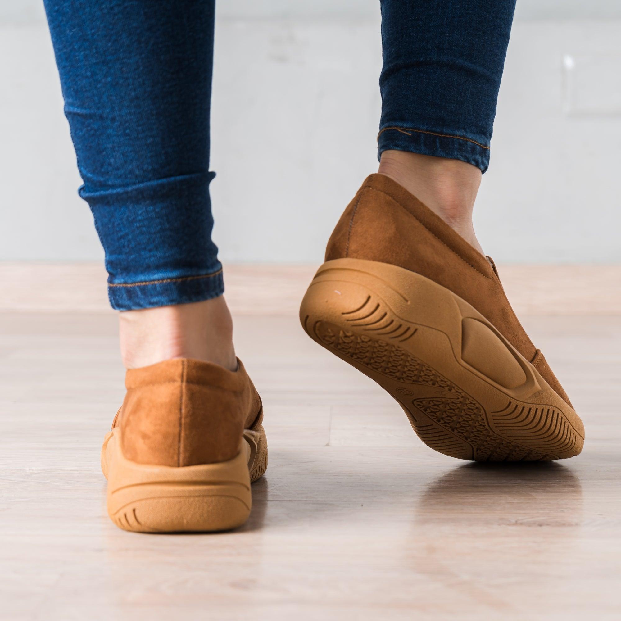 MOCASINES MUJER ASWAD CAMEL - 4