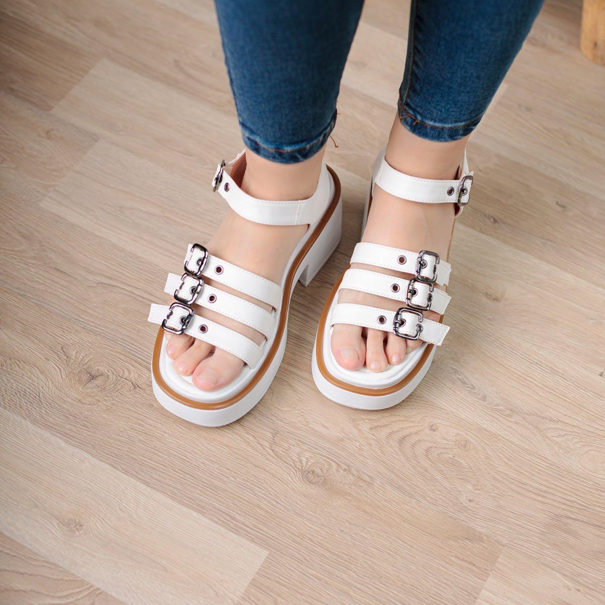 SANDALIAS CASUALES MUJER ZLATA BLANCO - 2