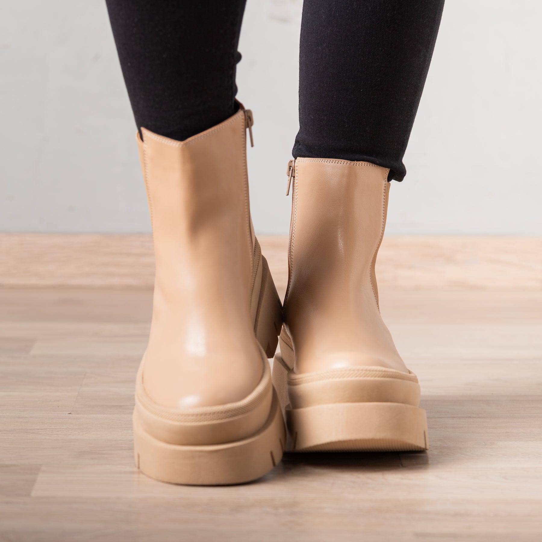 BOTAS MUJER FISHERT BEIGE - 2