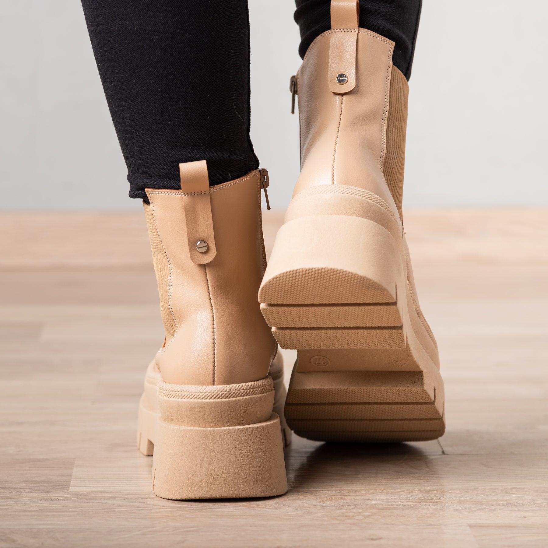 BOTAS MUJER FISHERT BEIGE - 3