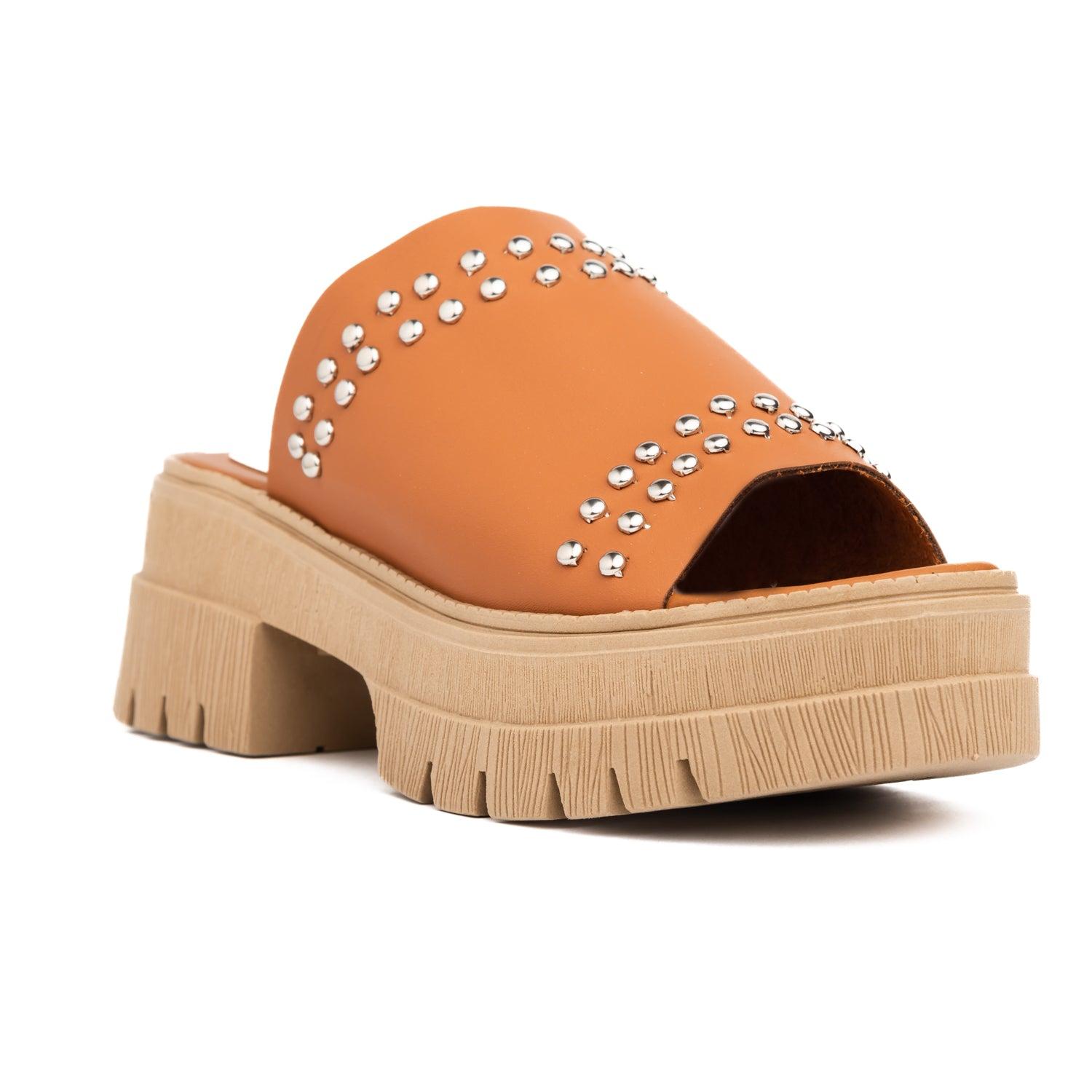 SANDALIAS CASUALES MUJER LUVRE CAMEL - 3