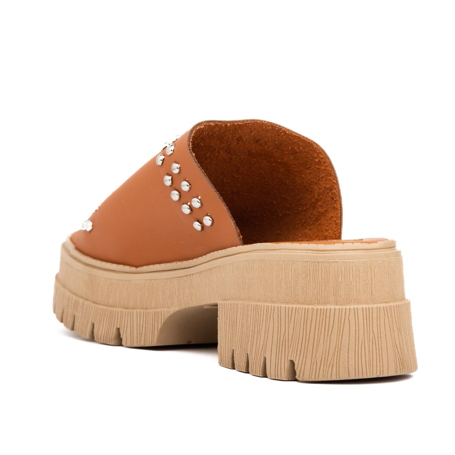 SANDALIAS CASUALES MUJER LUVRE CAMEL - 4