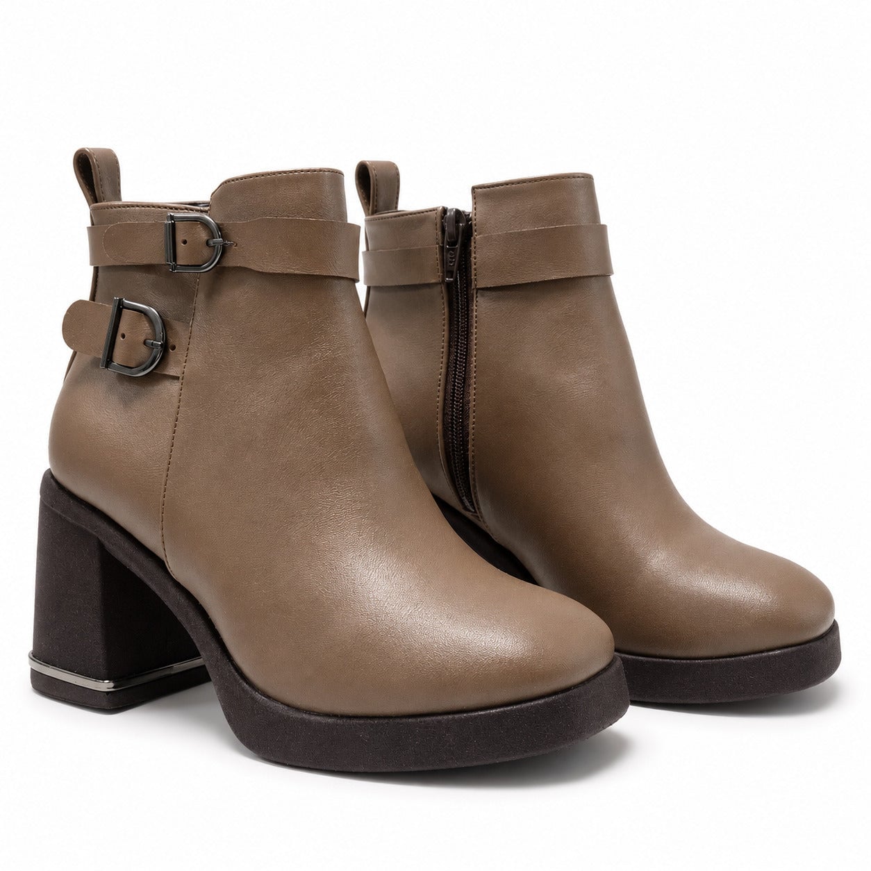 BOTINES MUJER YAMY MARRON - 4
