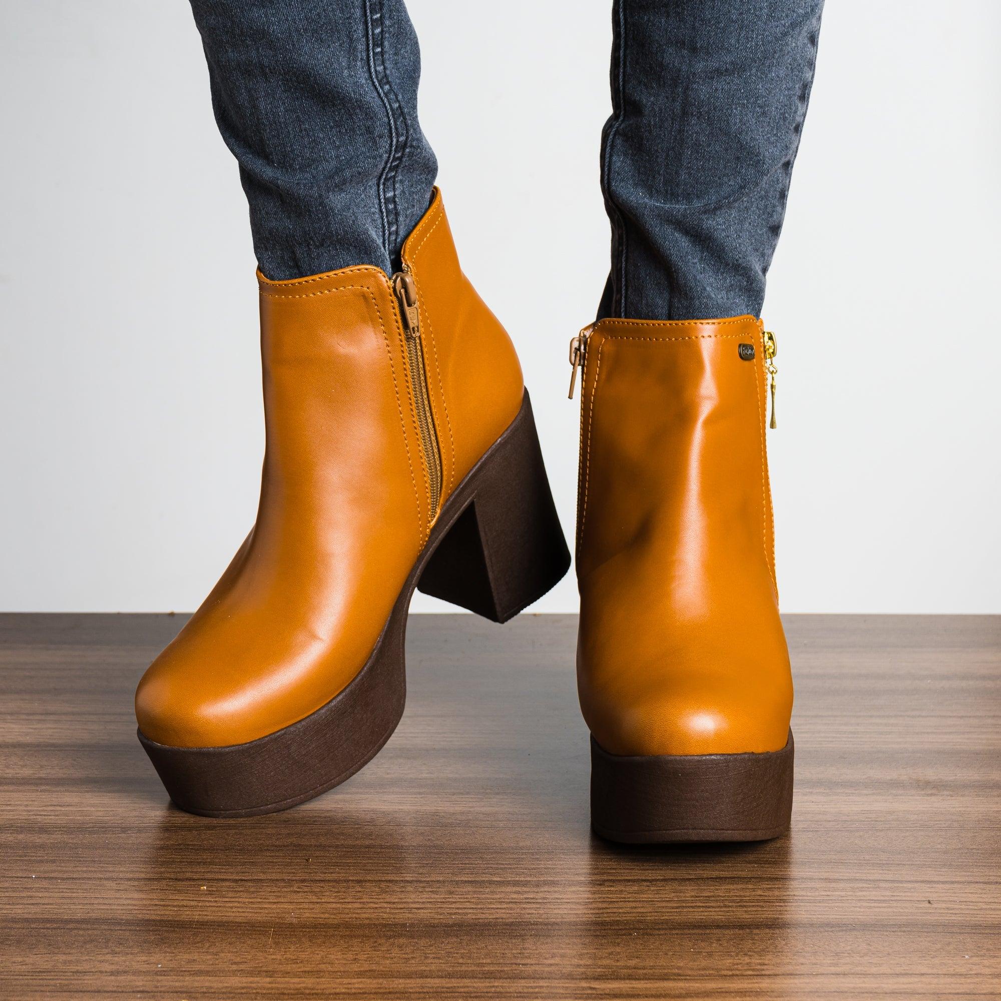 BOTAS MUJER ADAIA CAMEL - 2