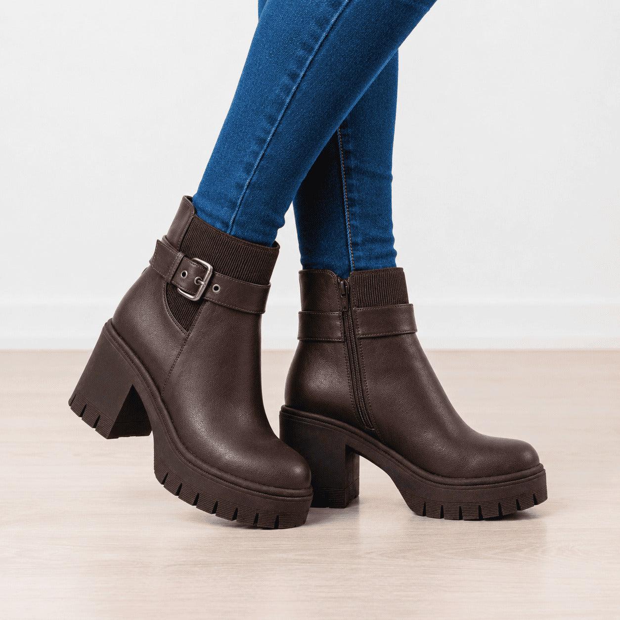 BOTAS MUJER LAR MARRÓN - 1