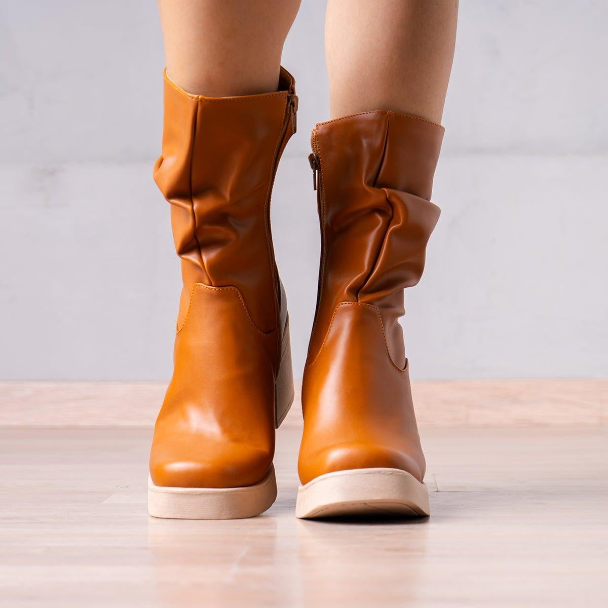 BOTINES MUJER CHUNNY CAMEL - 2