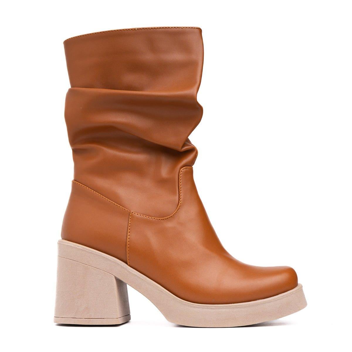 BOTINES MUJER CHUNNY CAMEL - 4
