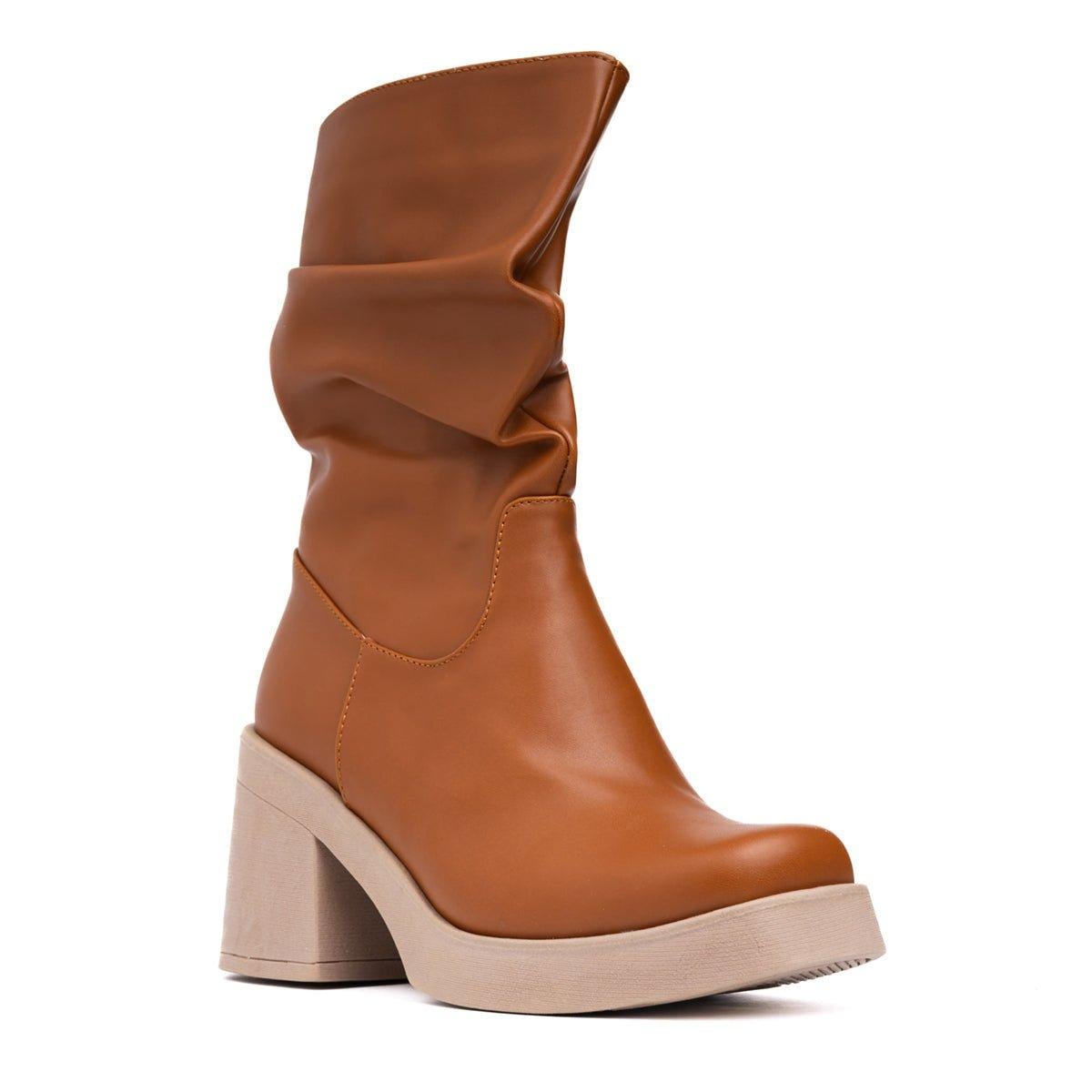 BOTINES MUJER CHUNNY CAMEL - 5