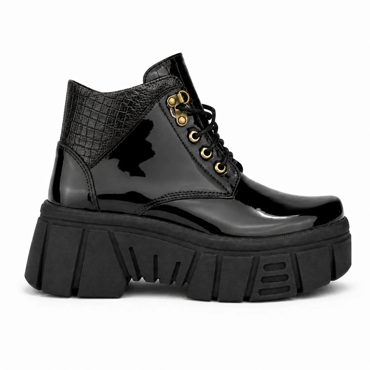 BOTAS MUJER DENIZLI NEGRO CHAROL - 4