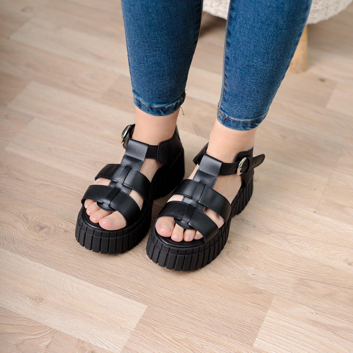 SANDALIAS CASUALES MUJER DOVRA NEGRO - 2