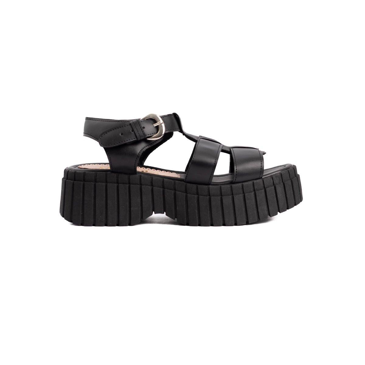 SANDALIAS CASUALES MUJER DOVRA NEGRO - 4