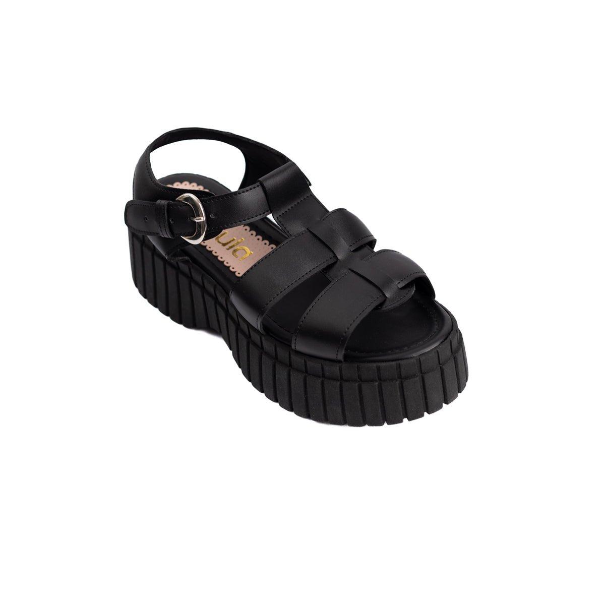 SANDALIAS CASUALES MUJER DOVRA NEGRO - 5