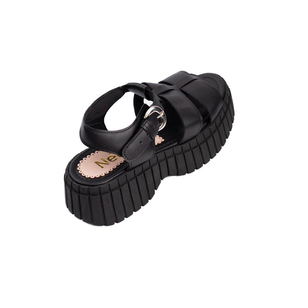 SANDALIAS CASUALES MUJER DOVRA NEGRO - 6