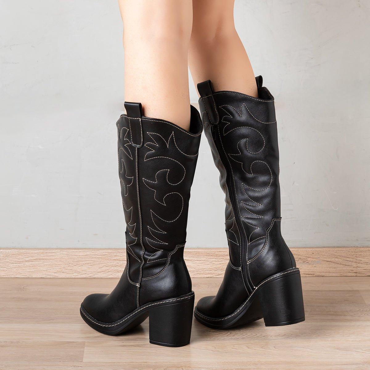 BOTAS MUJER SNAKER NEGRO - 3