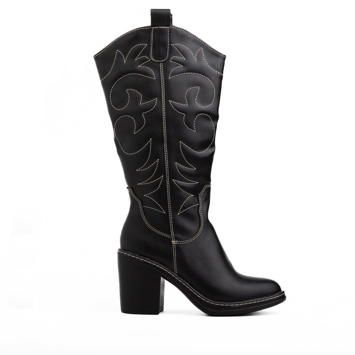 BOTAS MUJER SNAKER NEGRO - 5