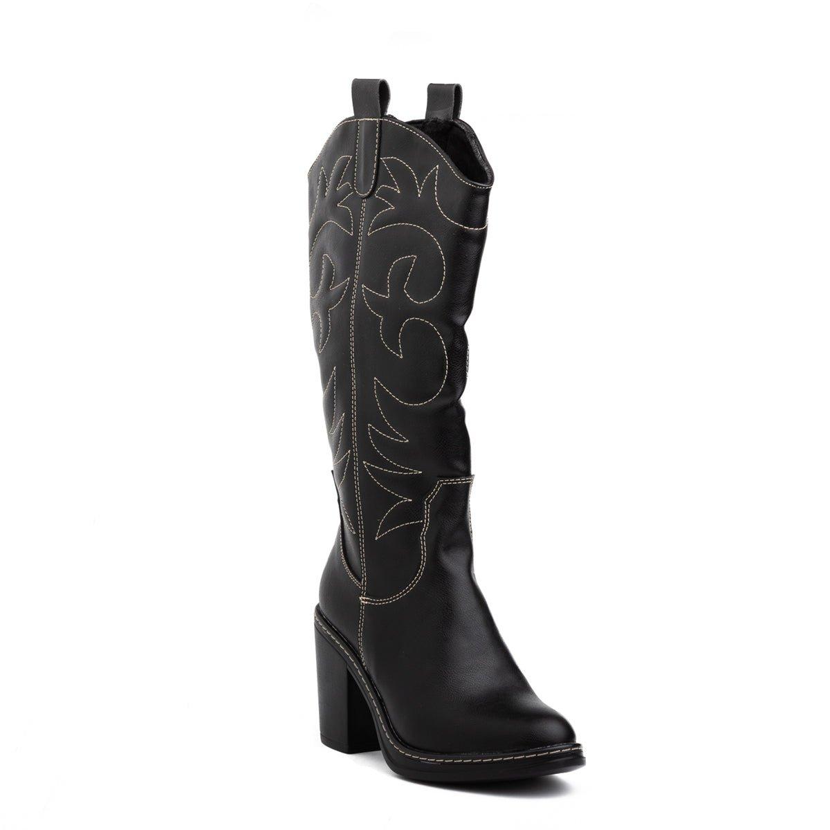 BOTAS MUJER SNAKER NEGRO - 6