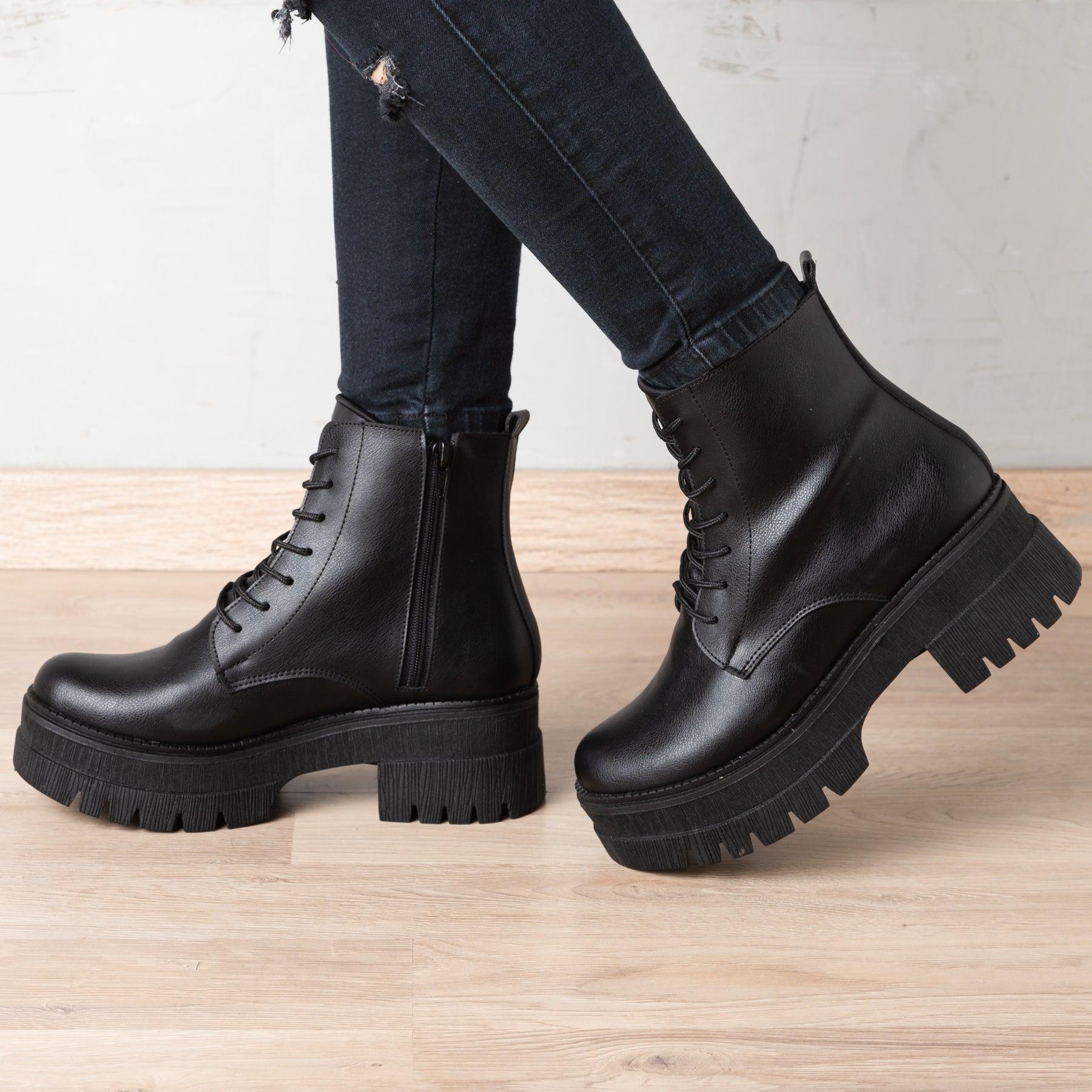 BOTAS MUJER PEVTZ NEGRO - 1
