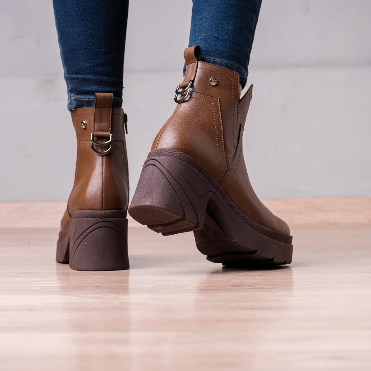 BOTINES MUJER KAYRA MARRÓN - 3