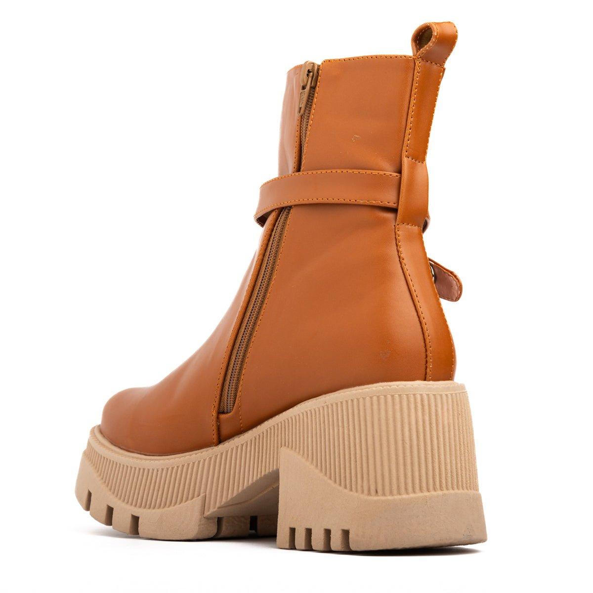 BOTAS MUJER BUTTOM CAMEL - 6